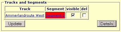 Track Details Select